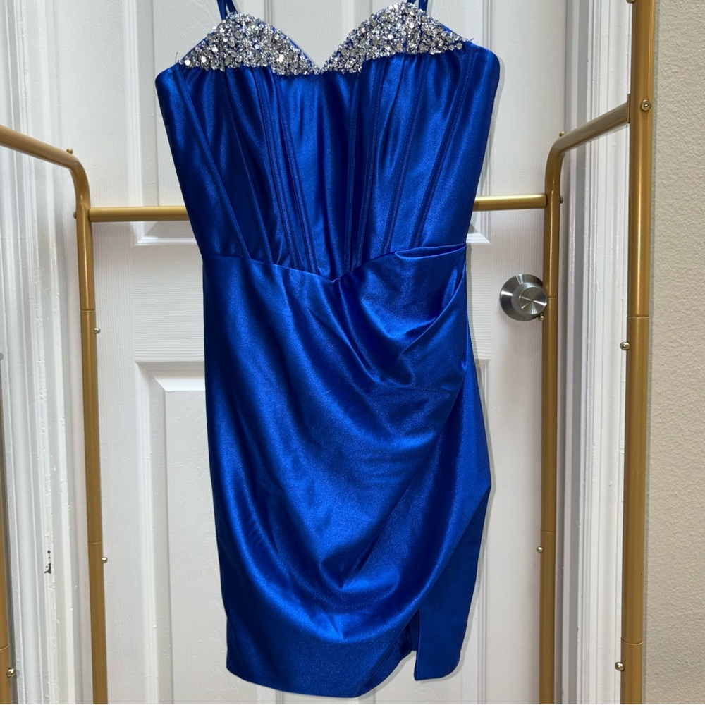 Royal Blue Corset Dress